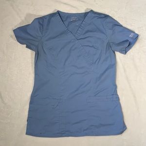 Cherokee ceil blue scrub top size XS